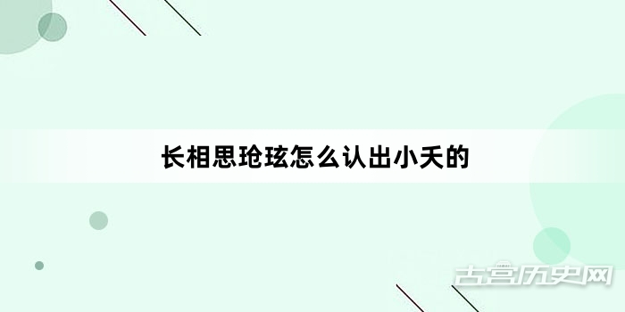 长相思玱玹怎么认出小夭的