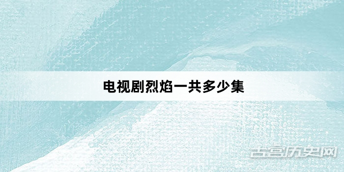 电视剧烈焰一共多少集