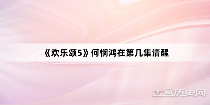 《欢乐颂5》何悯鸿在第几集清醒