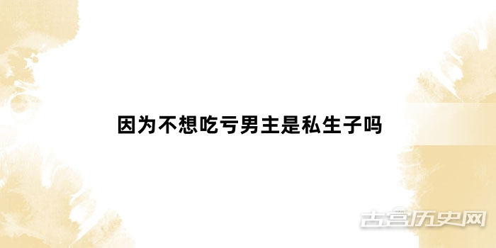 因为不想吃亏男主是私生子吗