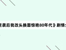 《逆袭后我改头换面惊艳80年代》剧情介绍