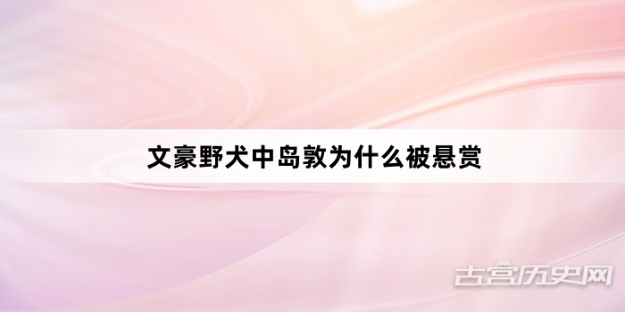 文豪野犬中岛敦为什么被悬赏