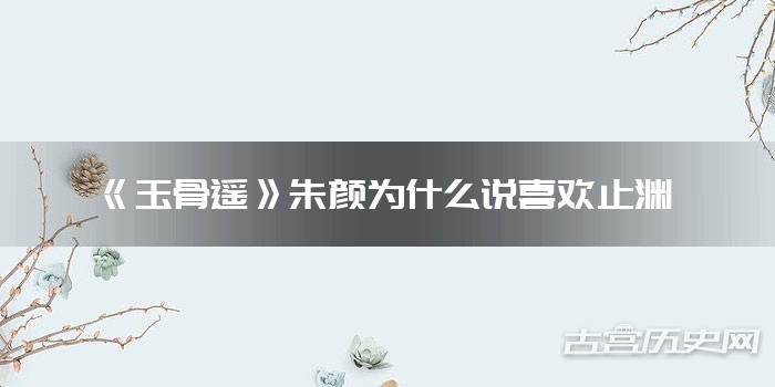 《玉骨遥》朱颜为什么说喜欢止渊