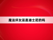 魔法坏女巫是迪士尼的吗