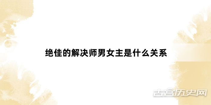 绝佳的解决师男女主是什么关系
