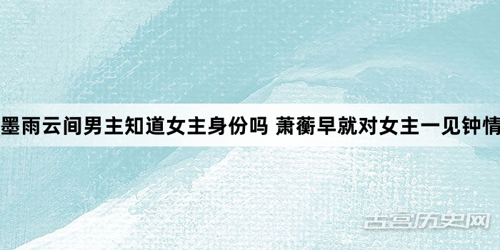 墨雨云间男主知道女主身份吗 萧蘅早就对女主一见钟情