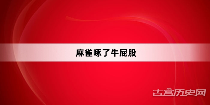“麻雀啄了牛屁股”网络梗词解释