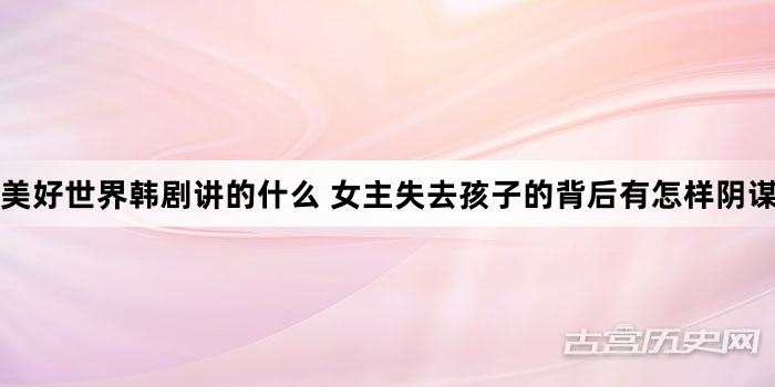 美好世界韩剧讲的什么 女主失去孩子的背后有怎样阴谋