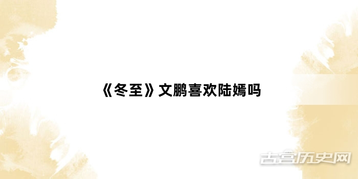 《冬至》文鹏喜欢陆嫣吗