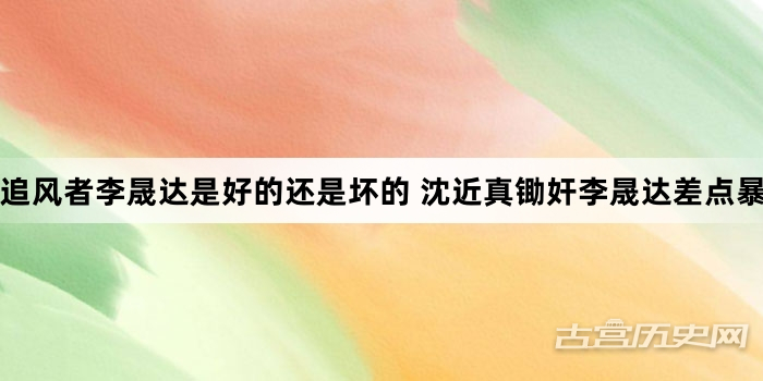 追风者李晟达是好的还是坏的 沈近真锄奸李晟达差点暴露