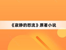 《寂静的怒流》原著小说