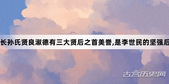 长孙氏贤良淑德有三大贤后之首美誉,是李世民的坚强后盾