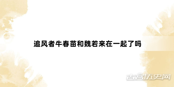 追风者牛春苗和魏若来在一起了吗