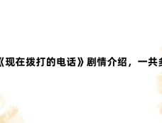 韩剧《现在拨打的电话》剧情介绍，一共多少集