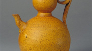 故宫馆藏黄釉葫芦式执壶