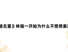 《前途无量》林强一开始为什么不想用袁冠奎?