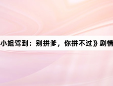 《大小姐驾到:别拼爹,你拼不过》剧情介绍