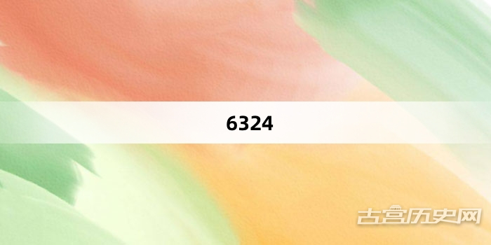 “6324”网络梗词解释