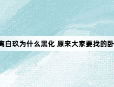 大梦归离白玖为什么黑化 原来大家要找的卧底是他