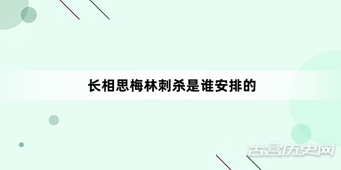 长相思梅林刺杀是谁安排的