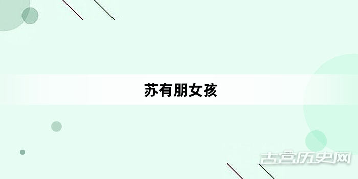 “苏有朋女孩”网络梗词解释