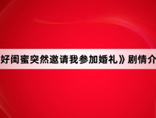 《好闺蜜突然邀请我参加婚礼》剧情介绍
