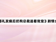 《婚礼发癫后奶狗总裁追着我宠》剧情介绍
