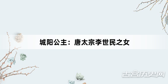 城阳公主：唐太宗李世民之女