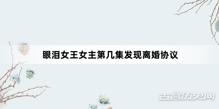 眼泪女王女主第几集发现离婚协议