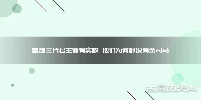 曹魏三代君主都有实权 他们为何都没有杀司马懿
