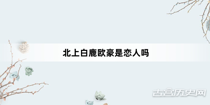 北上白鹿欧豪是恋人吗