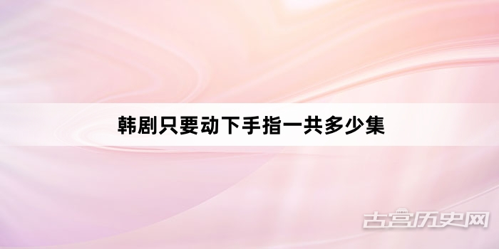 韩剧只要动下手指一共多少集