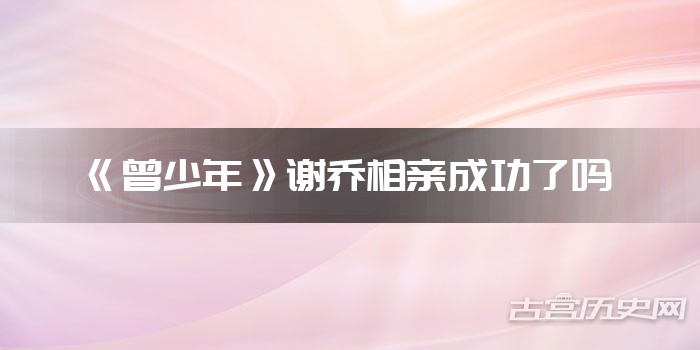《曾少年》谢乔相亲成功了吗