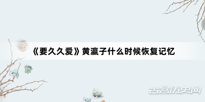 《要久久爱》黄瀛子什么时候恢复记忆