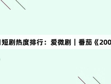 12月30日短剧热度排行:爱微剧|番茄《200斤王妃天天想和离》登顶第一