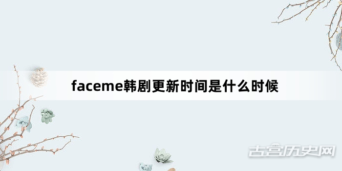 faceme韩剧更新时间是什么时候