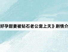 《好孕甜妻被钻石老公宠上天》剧情介绍