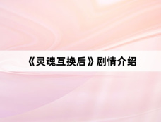 《灵魂互换后》剧情介绍