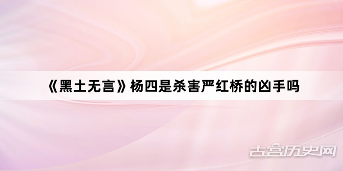 《黑土无言》杨四是杀害严红桥的凶手吗