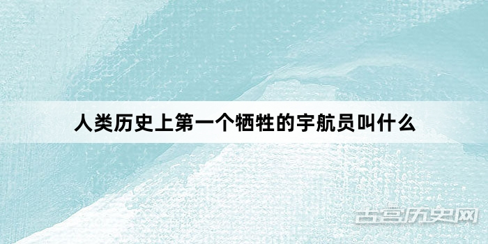 人类历史上第一个牺牲的宇航员叫什么