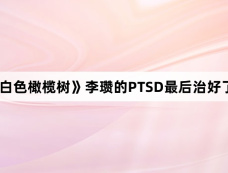 《白色橄榄树》李瓒的PTSD最后治好了吗
