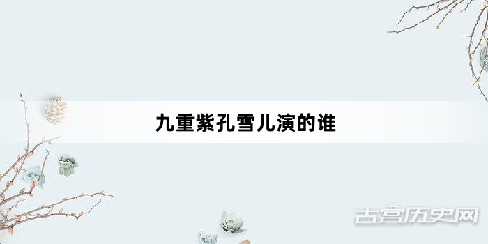 九重紫孔雪儿演的谁