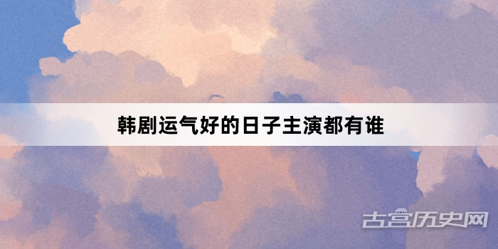 韩剧运气好的日子主演都有谁
