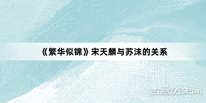 《繁华似锦》宋天麟与苏沫的关系