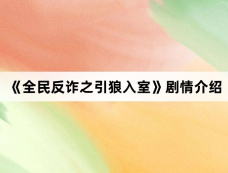 《全民反诈之引狼入室》剧情介绍