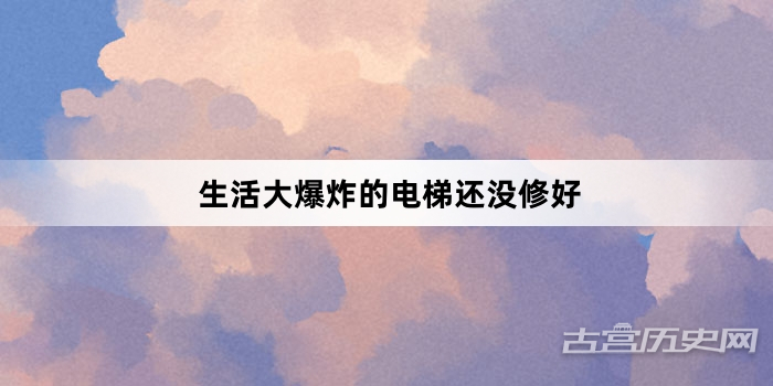 “生活大爆炸的电梯还没修好”网络梗词解释