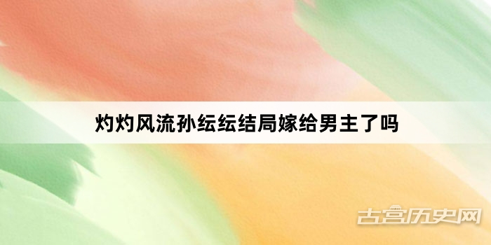 灼灼风流孙纭纭结局嫁给男主了吗