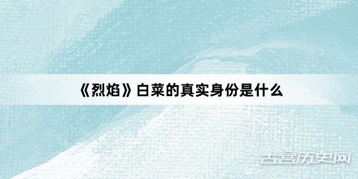 《烈焰》白菜的真实身份是什么