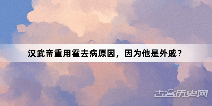汉武帝重用霍去病原因，因为他是外戚？