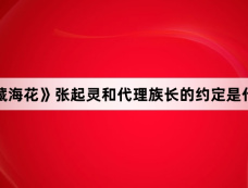 《藏海花》张起灵和代理族长的约定是什么